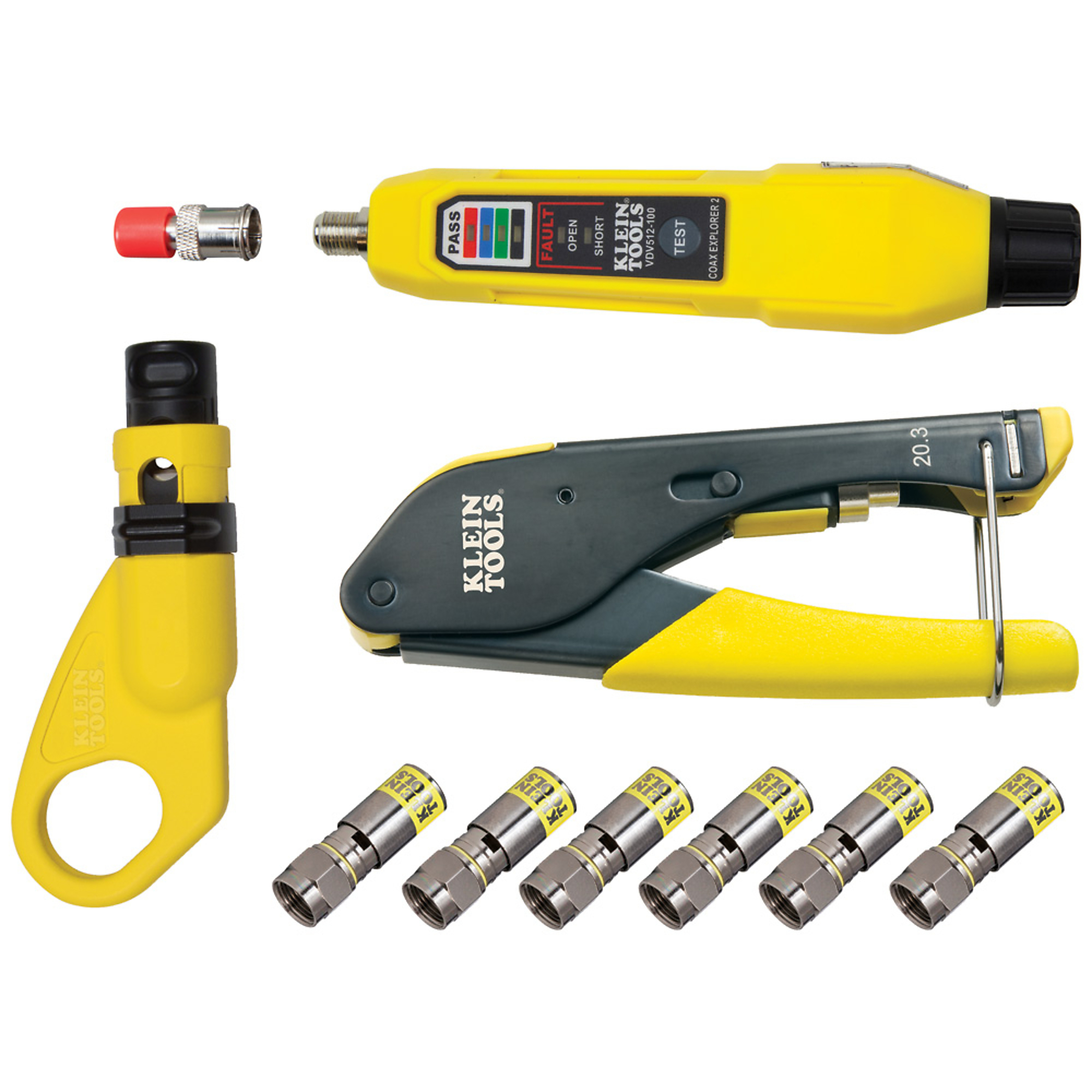 Klein Tools, Coax Cable Installation Test Kit, Model# VDV002-818